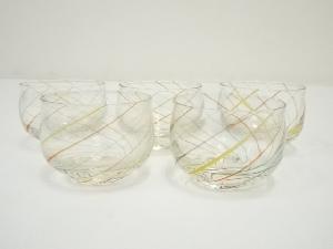 ガラス製　猪口5客